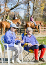 Jean O'Conor and Bob Fink at timed control at Fair Hill Trail-O, photo by Kent Shaw