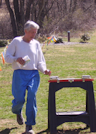 Bob Burg finishing at Warwick, photo by Petr Hartmann