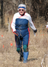 Peg Edwards finishing the Valley Goat 3, photo by Julie Keim