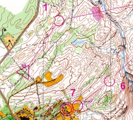 Sample Orienteering Map